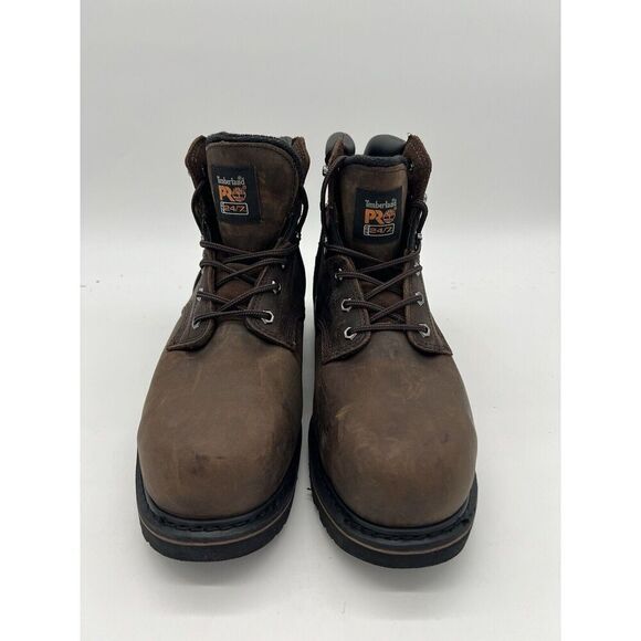 Timberland Men's Pit Boss PRO 6 Steel Toe Boots Brown 14 M MSRP $135 New - Picture 2 of 8